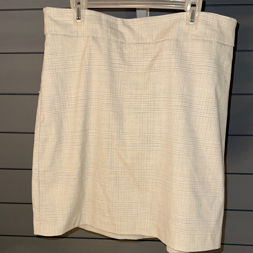 Rachel Zoe light gray Plaid Pencil Skirt